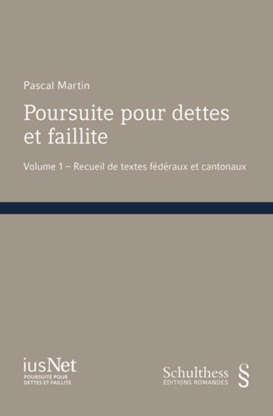 Produktbild Poursuite pour dettes et faillite (Französisch, Pascal Martin, 2023)