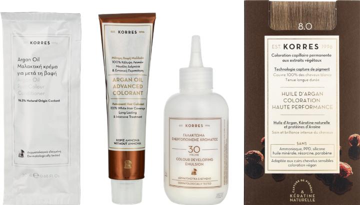 Actual product image Korres Argan Oil Hair Color (No. 8.0 - Light Blonde)
