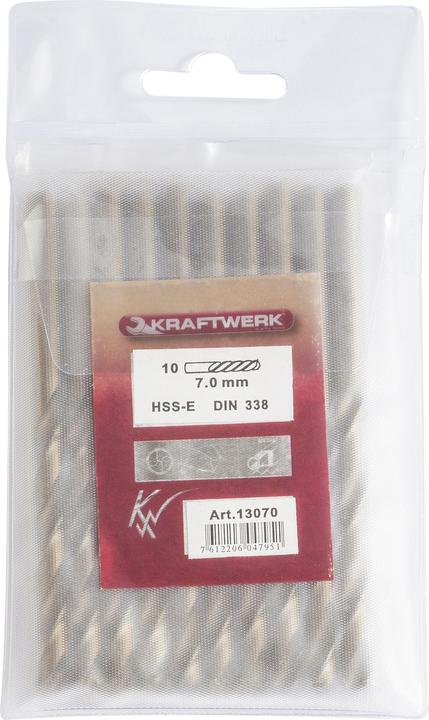 Actual product image Kraftwerk Twist Drill HSS-E DIN 338-Co (7 mm)