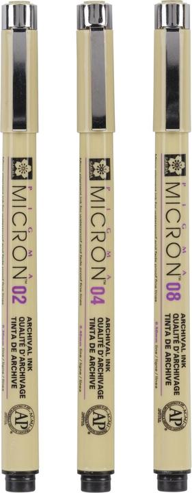 Produktbild Sakura Pigma Micron (Schwarz, 3 x)