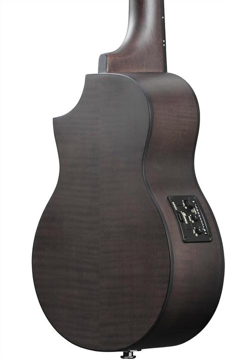 Actual product image Ibanez Black Ice Flat Concert Ukulele (Concert)