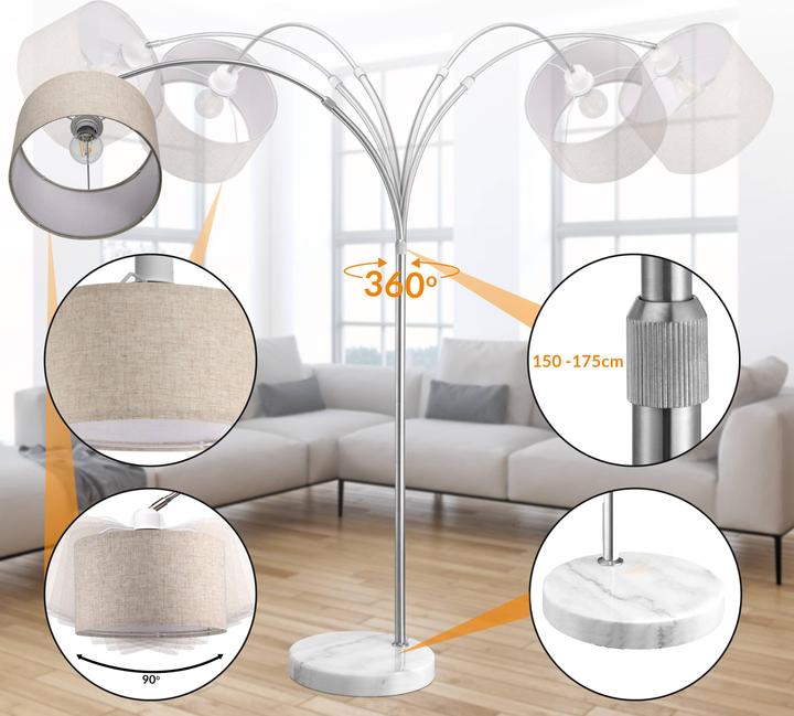Image du produit Monzana Lampadaire arc (E27)