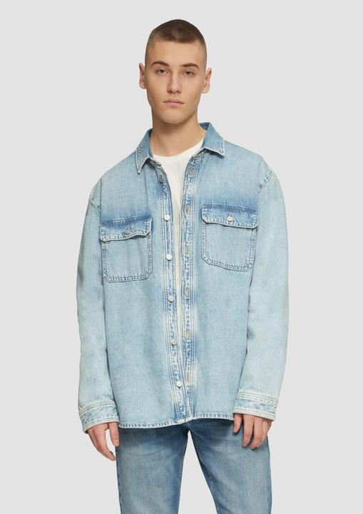 Produktbild S.Oliver Hemd Denim-Overshirt mit aufgesetzten Brusttaschen (XL)