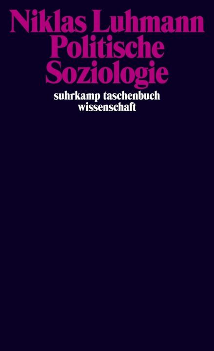 Produktbild Politische Soziologie (Deutsch, Niklas Luhmann, 2015)