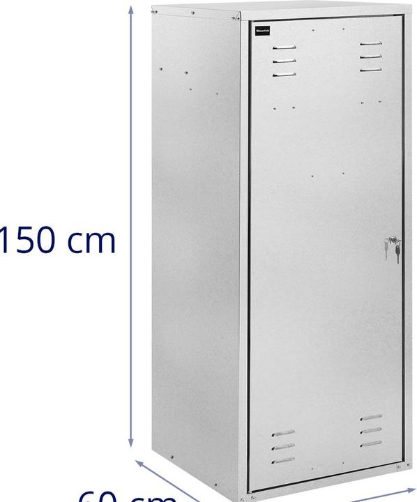 Actual product image Wiesenfield Saddle Locker - 60 x 60 x 150 cm - steel (galvanised) (60 cm, 150 cm)