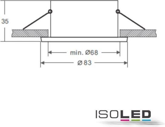 Image du produit Isoled Douille GU10 pour SYS-68 IP65, ampoules non comprises