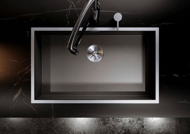 Immagine prodotto Blanco Zerox 500-IF Acciaio Scuro (Lavandino montato in alto, 54 cm, 44 cm)