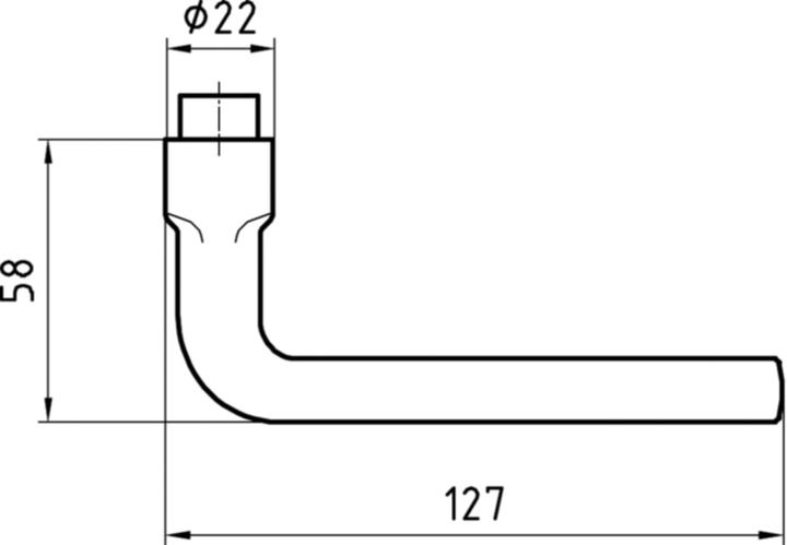 Produktbild Glutz Türdrücker Topaz 30.160 (Türgarnitur)