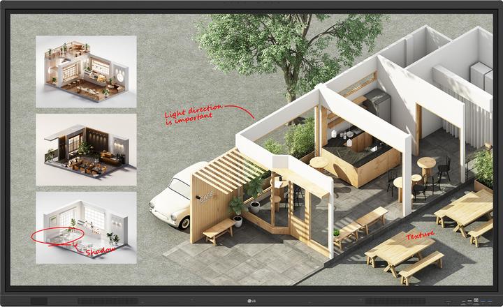 LG Prof. Display 86TR3DQ-B (3840 x 2160 pixels, 86")