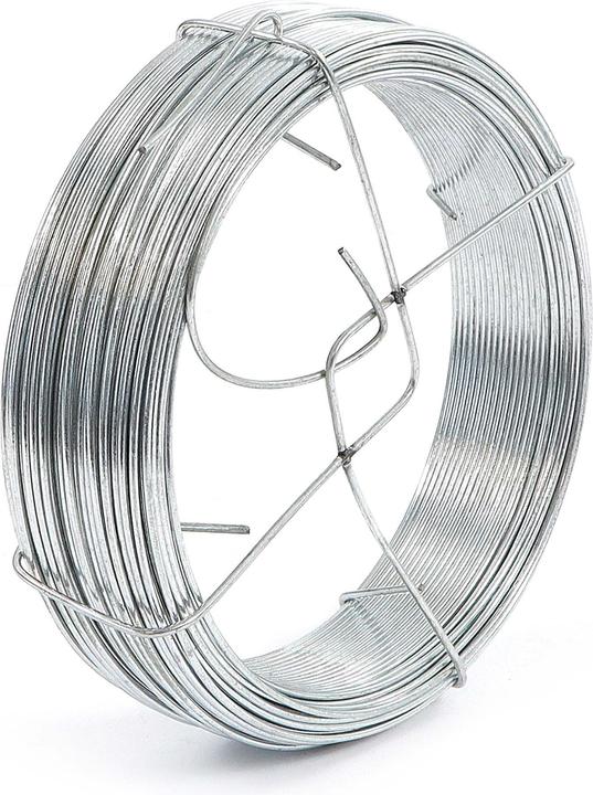 Actual product image Wiltec Garden wire 1.8mm green winding wire 50m binding wire steel plant wire (50 m)