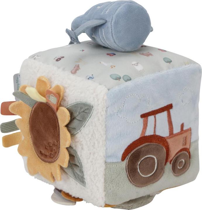 Actual product image Little Dutch Fabric activities Little Farm tactile cube