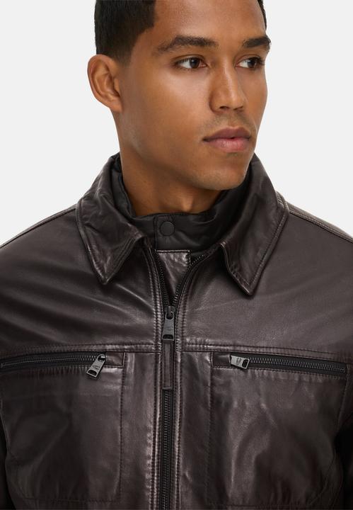 Actual product image Camel Active Lederjacke mit Steppfutter (58)