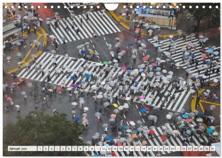 Immagine prodotto Japan - Tokio, Yokohama, Nagasaki (Wandkalender 2025 DIN A4 quer), Monatskalender (A4)