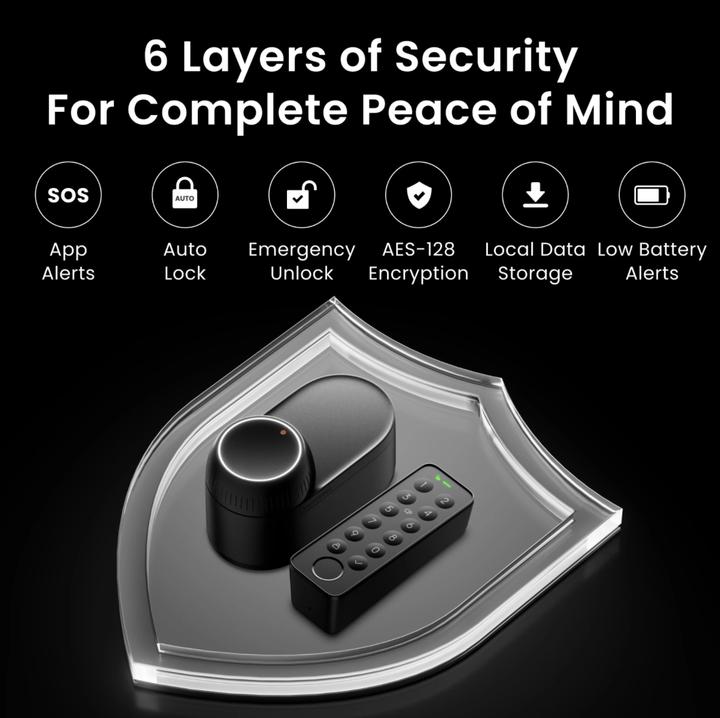 Produktbild SwitchBot Smart Lock Ultra (Fingerabdruck, Smartphone, Elektronische Zahlenkombination)