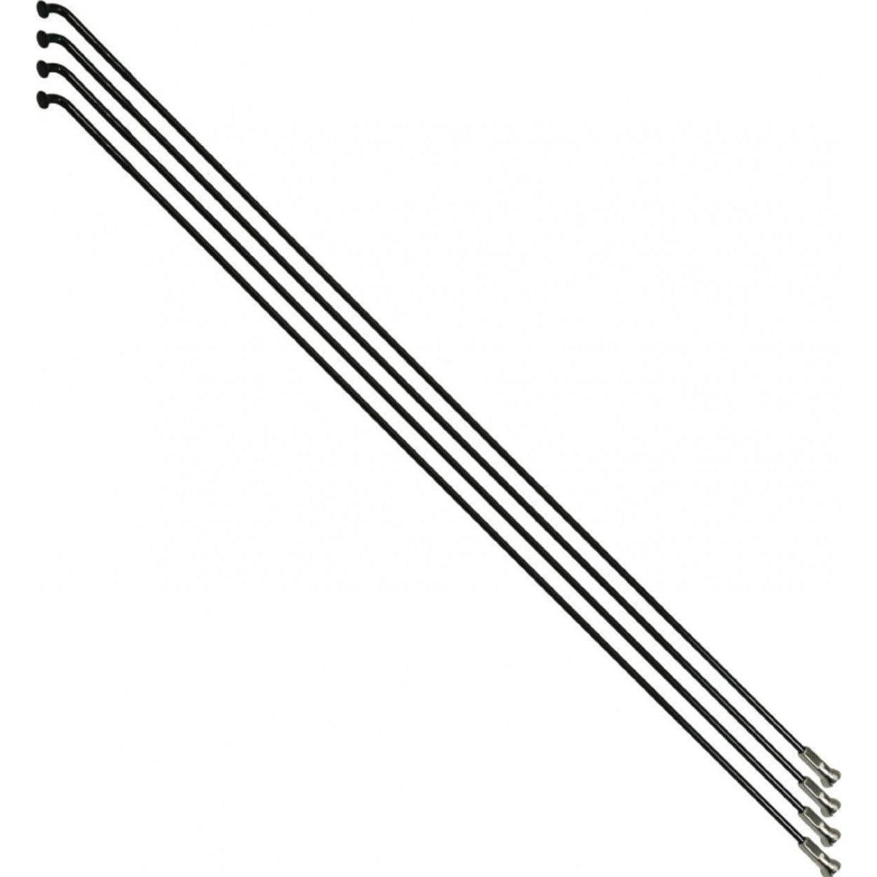 P2R 4 speichen aus edelstahl mit abgewinkeltem kopf und nippeln sapim 285 mm
