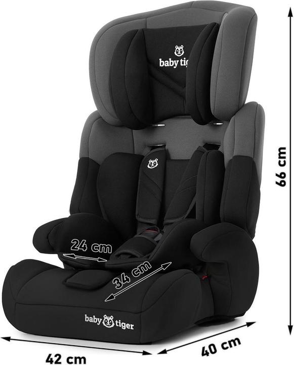 Produktbild Baby Tiger Car seat 9-36 kg Mali-grey