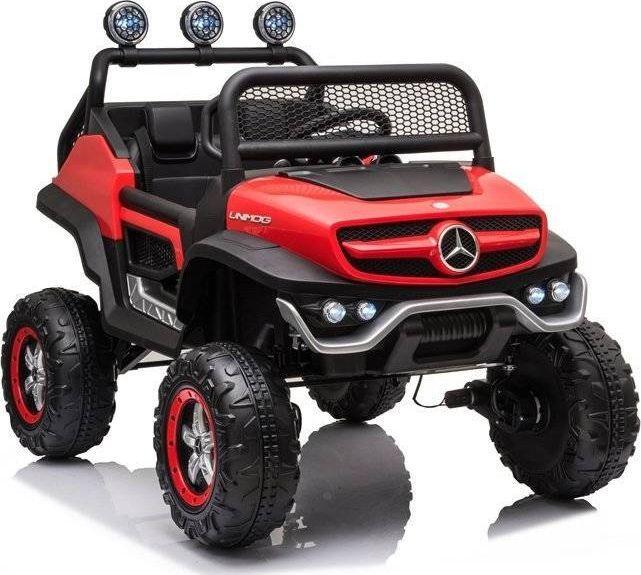 Actual product image Lean Toys Children's electric SUV Mercedes Unimog S, red