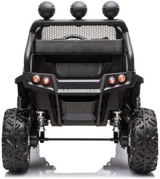 Actual product image Lean Toys Children's electric SUV Mercedes Unimog S, black lacquered