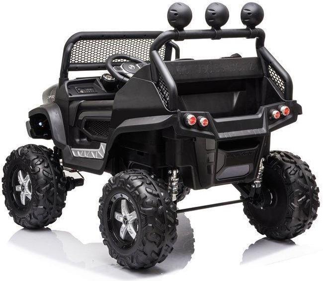 Actual product image Lean Toys Children's electric SUV Mercedes Unimog S, black lacquered