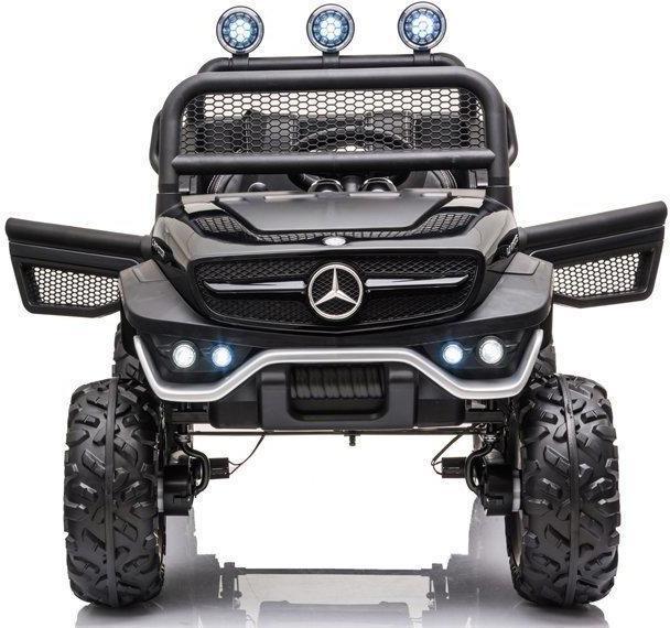 Actual product image Lean Toys Children's electric SUV Mercedes Unimog S, black lacquered