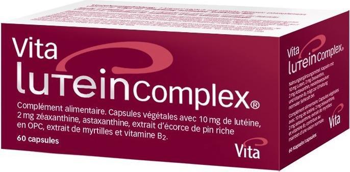 Produktbild Vita Lutein Complex mit Lutein  Astaxanthin  Heidelbeerpulver (60 Stück, Pulver, Kapseln, 174 g)