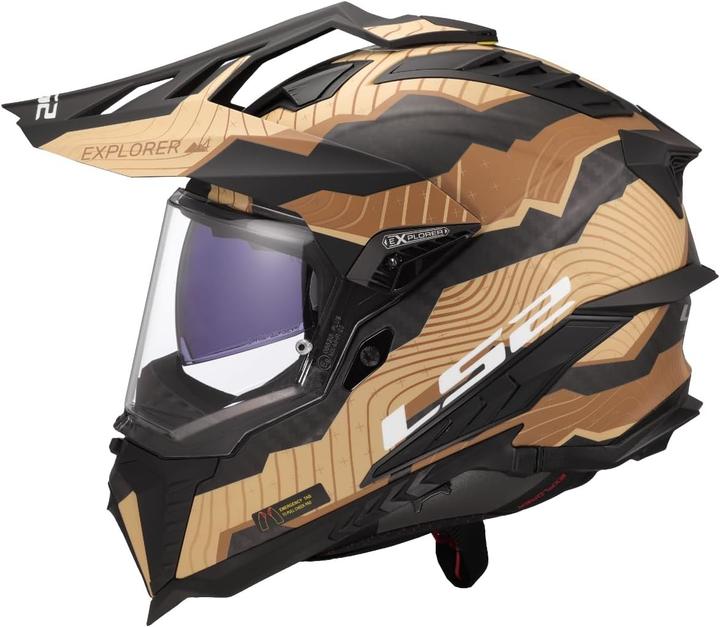 Produktbild LS2 MX701 EXPLORER CARBON TRICK MX-Helm (M)