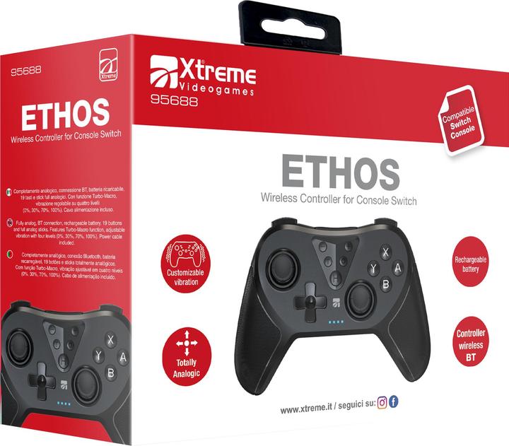 Xtreme Gamepad 95688 Wireless Compatibile con Nintendo (Switch, Switch 2, Switch OLED)