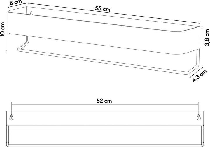 Produktbild Sealskin Brix (8 x 55 x 10 cm)