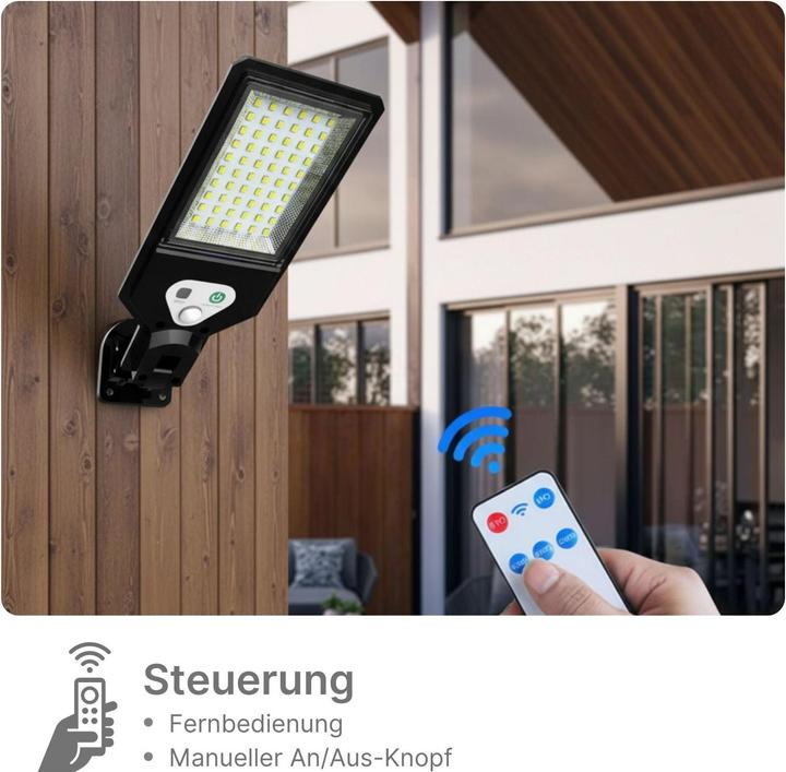 Produktbild Hermex LED Solar Fassadenbeleuchtung (750 lm, IP65)