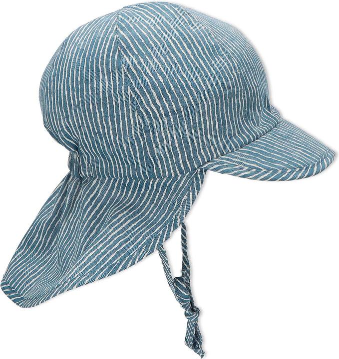 Actual product image Sterntaler Summer Cap with Neck Guard Medium Blue Size 45