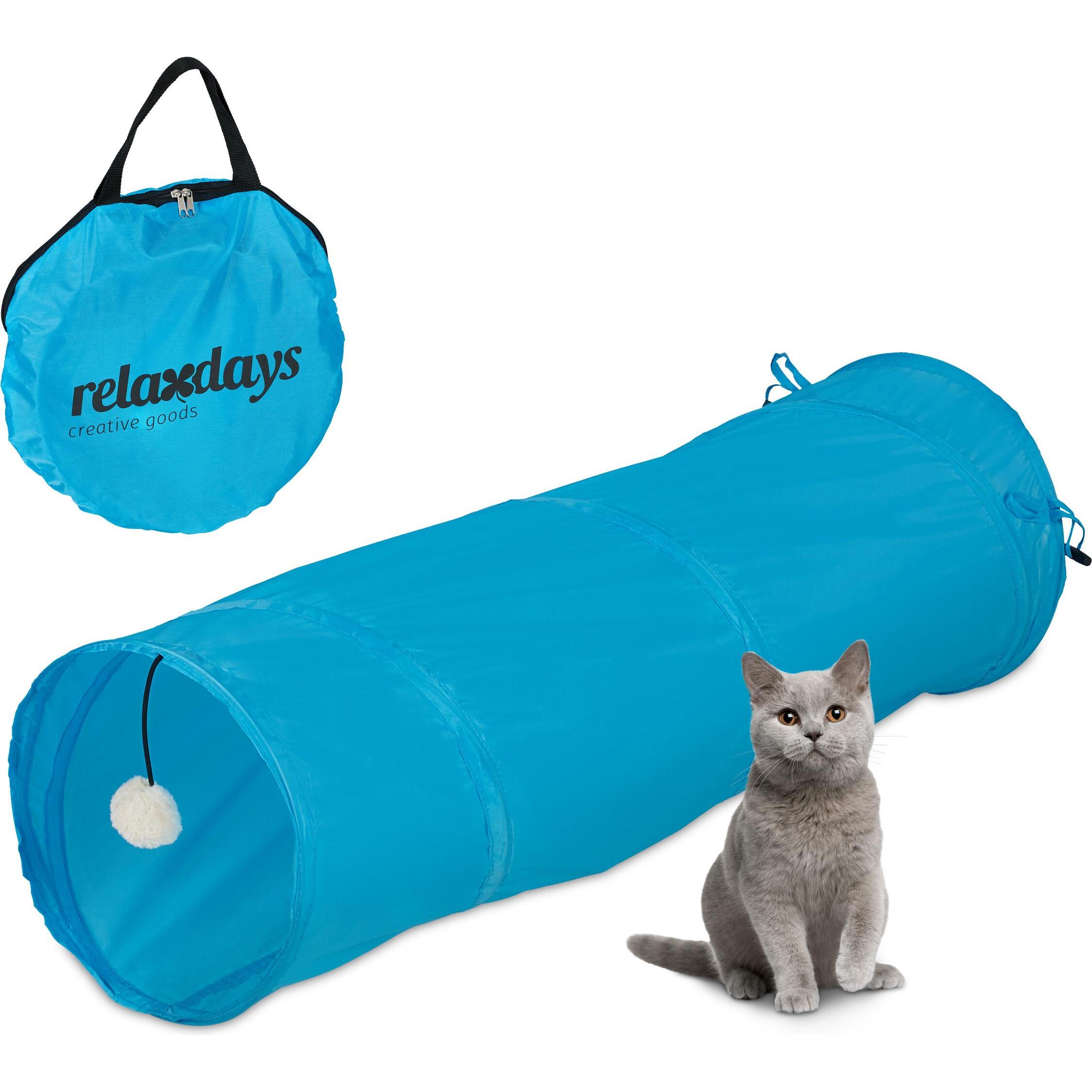 Relaxdays Katzentunnel (Katzenspielzeug), Katzenspielzeug