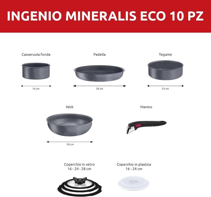 Actual product image Lagostina Ingenio Mineralis Eco (Frying pan, Aluminium)
