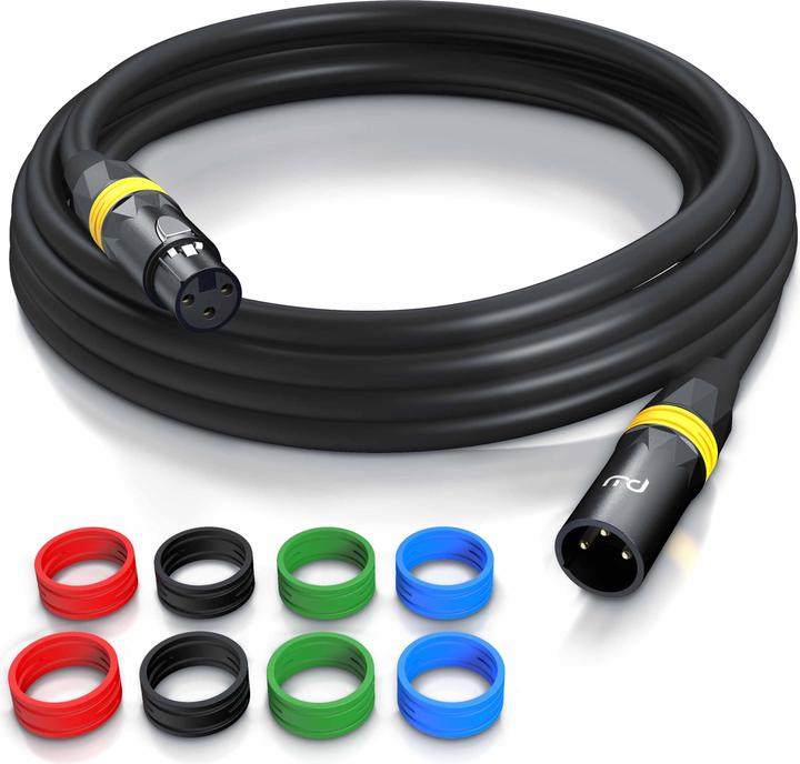 Image du produit Primewire Câble audio XLR, XLR mâle vers XLR femelle, câble audio NF, cuivre OFC, blindé, flexible (3 m, XLR)