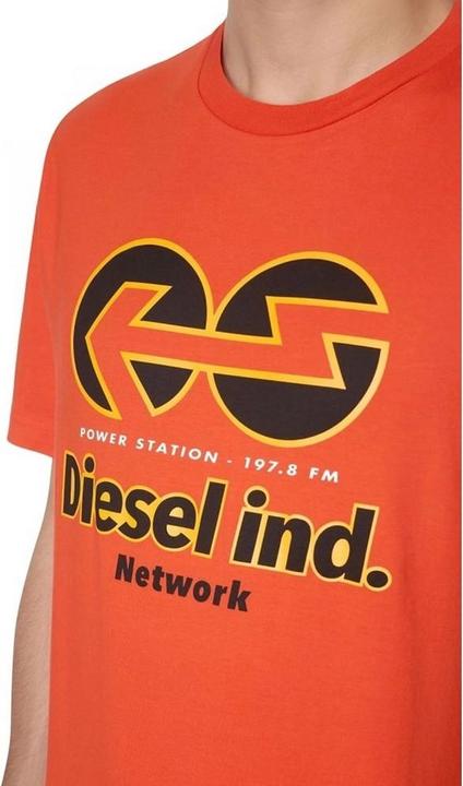 Actual product image Diesel Unisex Adult Power Station Logo T-Shirt (M)