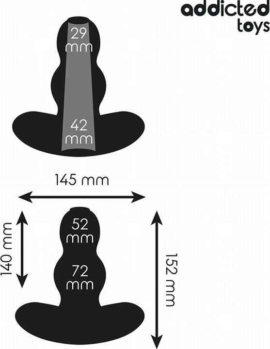 Immagine prodotto Addicted toys - HOHL ANAL PLUG GRÃ–SSE XXL 15,2 CM