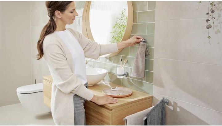 Produktbild tesa MOON GREY Handtuchhaken inkl. Klebelösung ohne Bohren