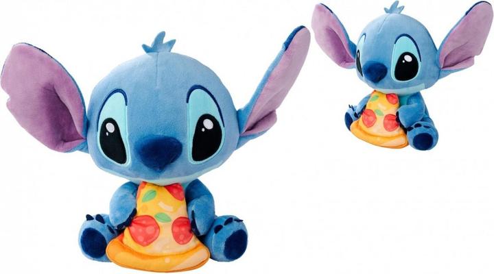 Actual product image Simba Disney Stitch with pizza, 25cm (25 cm)