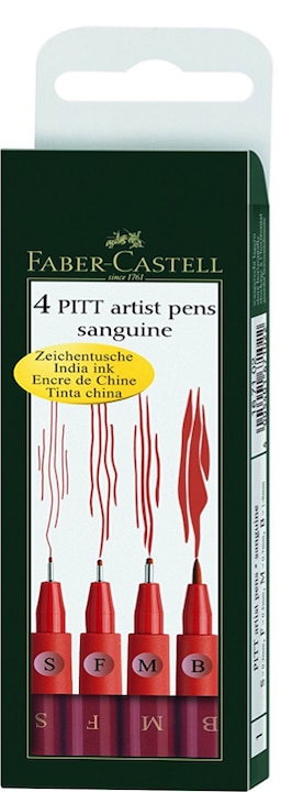 Actual product image Faber-Castell Pitt Artist Pen (Sanguine, 4 x)