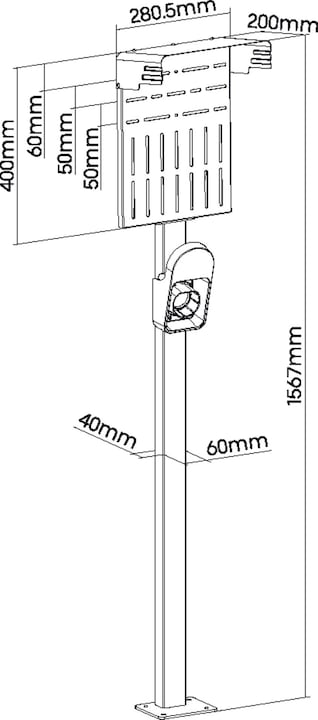 Produktbild InLine Wallbox-Standfuss