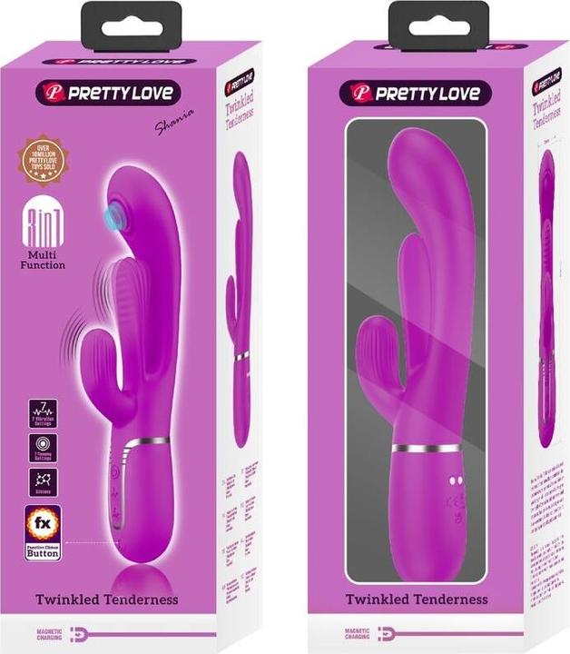 Produktbild Pretty Love Shania Triple Rabbit Vibrator Multifunktions-Rosa