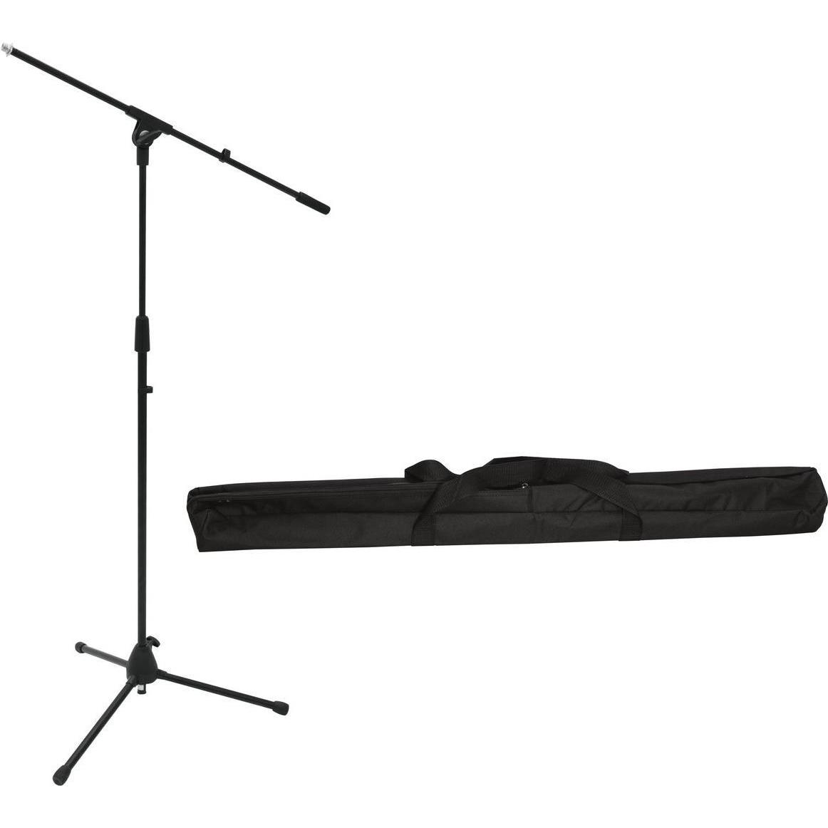 Omnitronic Set Mikrofonstativ MS-2 mit Galgen sw + Tasche, Mikrofonständer
