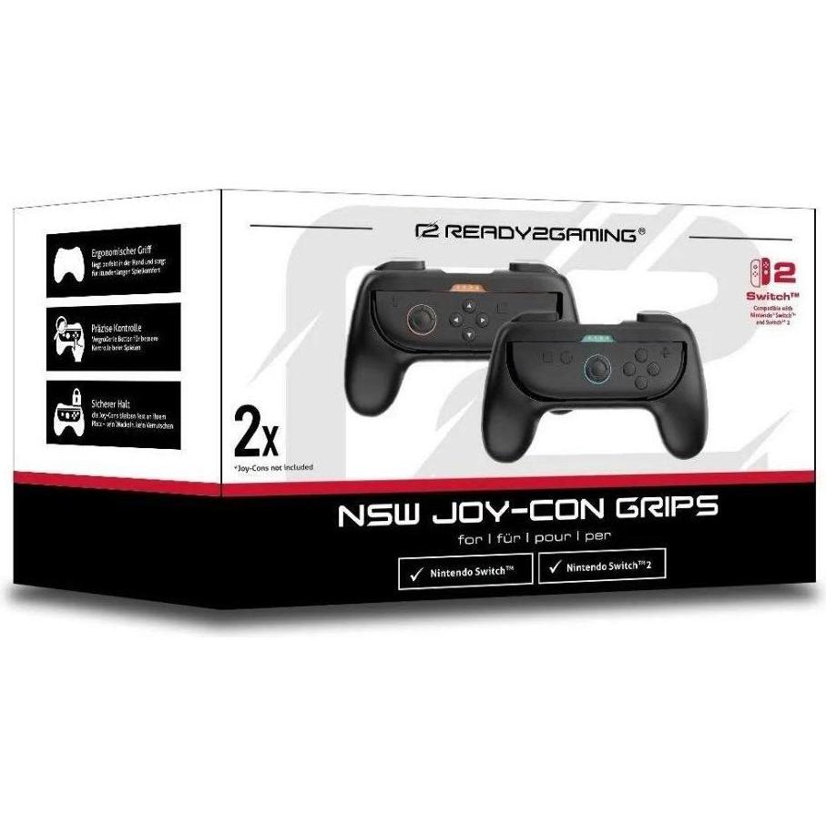 ready2gaming Nsw2 Grips (Switch 2), Accessori per controller gaming, Nero