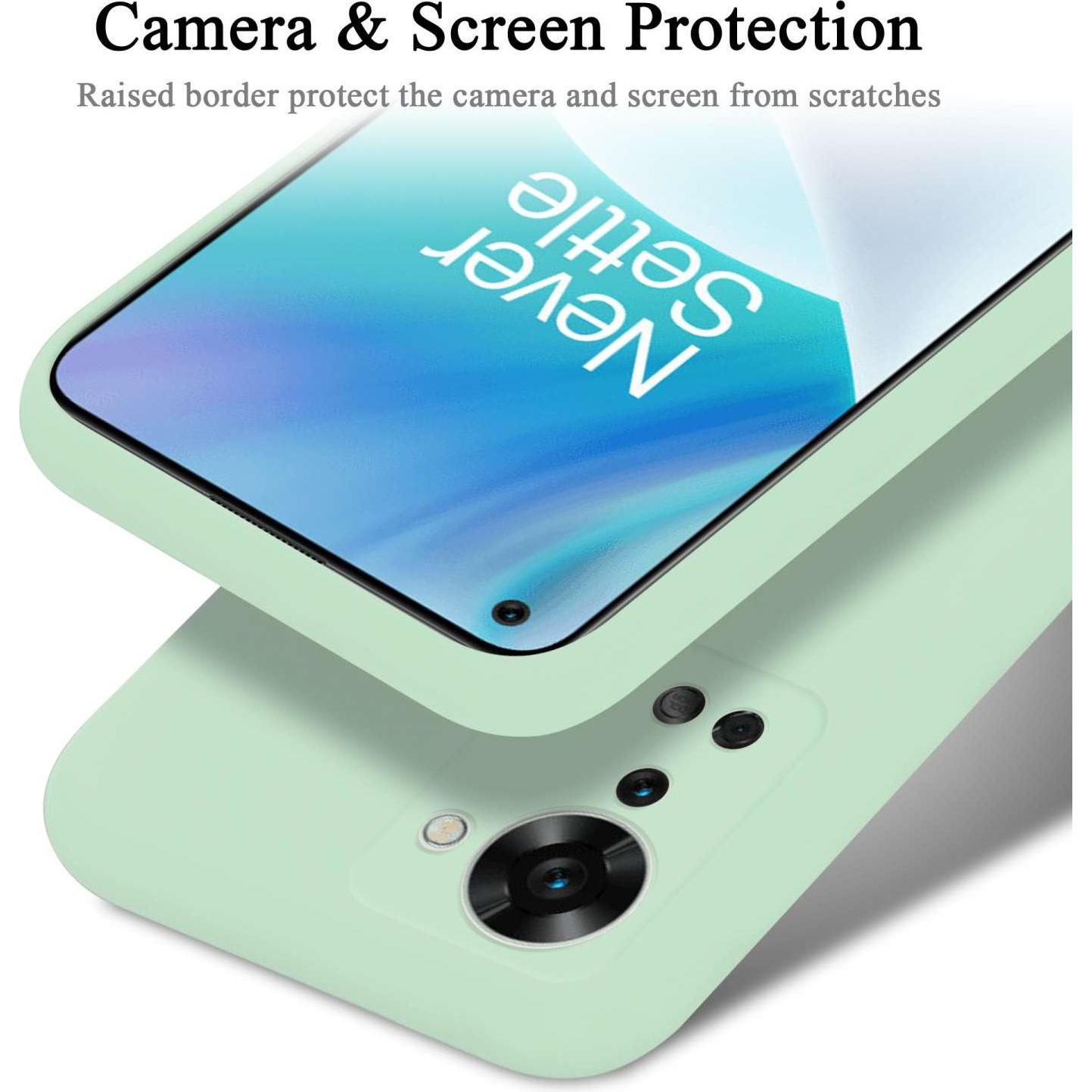 Thumbnail - Cadorabo TPU Hülle für OnePlus Nord 2T Liquid (OnePlus Nord 2T), Smartphone Hülle, Grün