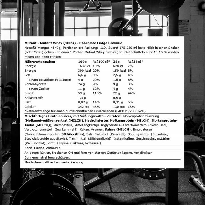 Produktbild Mutant Whey (4540.10 g, Erdbeere, Schokolade, Vanille)