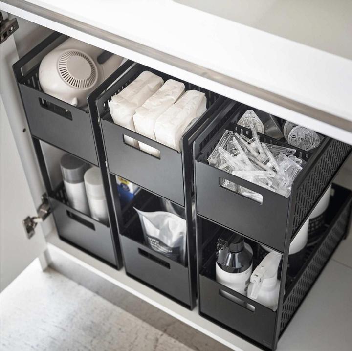 Produktbild Yamazaki Aufbewahrungskörbe mit Ständer TOWER (32.50 cm, 1x)