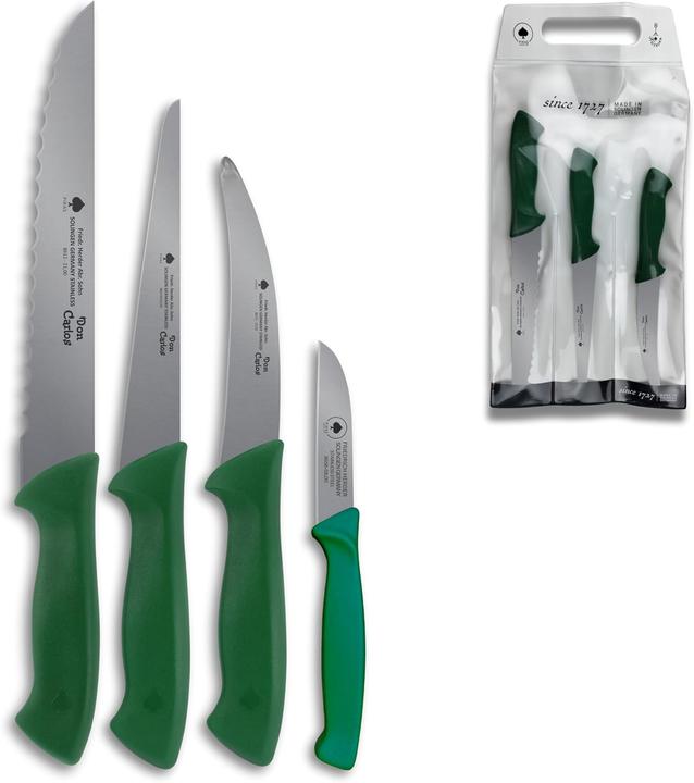 Actual product image Don Carlos by Valsan 1831 4-teiliges Fisch-Schlachtmesser Set Lachs & Hecht (21 cm)