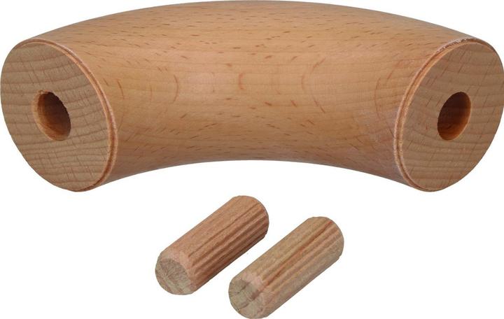 OK-Line Handlaufbogen Buche ged., Ø 42mm (Lacquered wood)