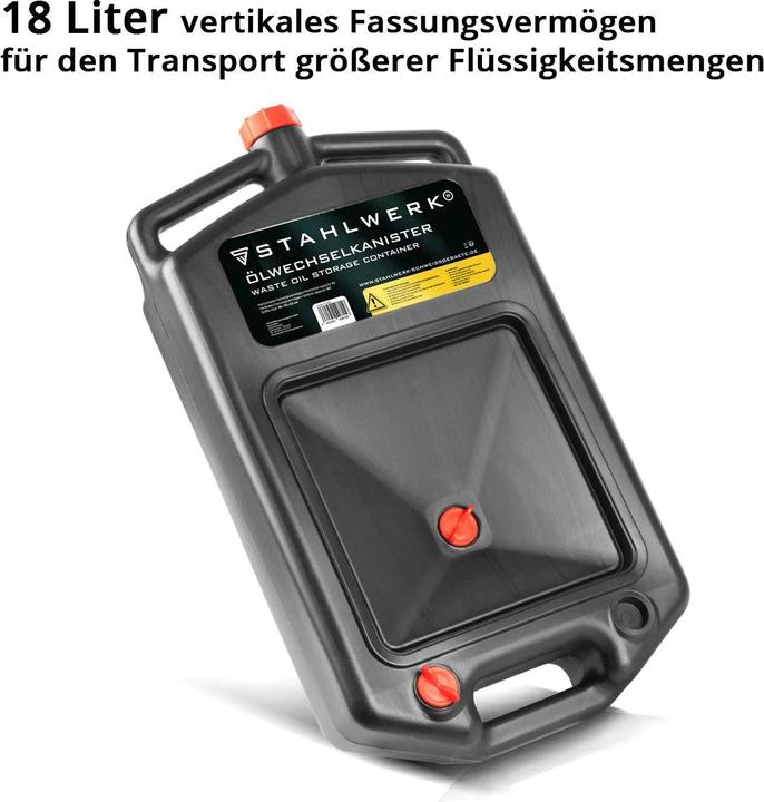 Produktbild Stahlwerk Ölwechselkanister 10 L Ölwechselwanne tragbare Ölauffangwanne