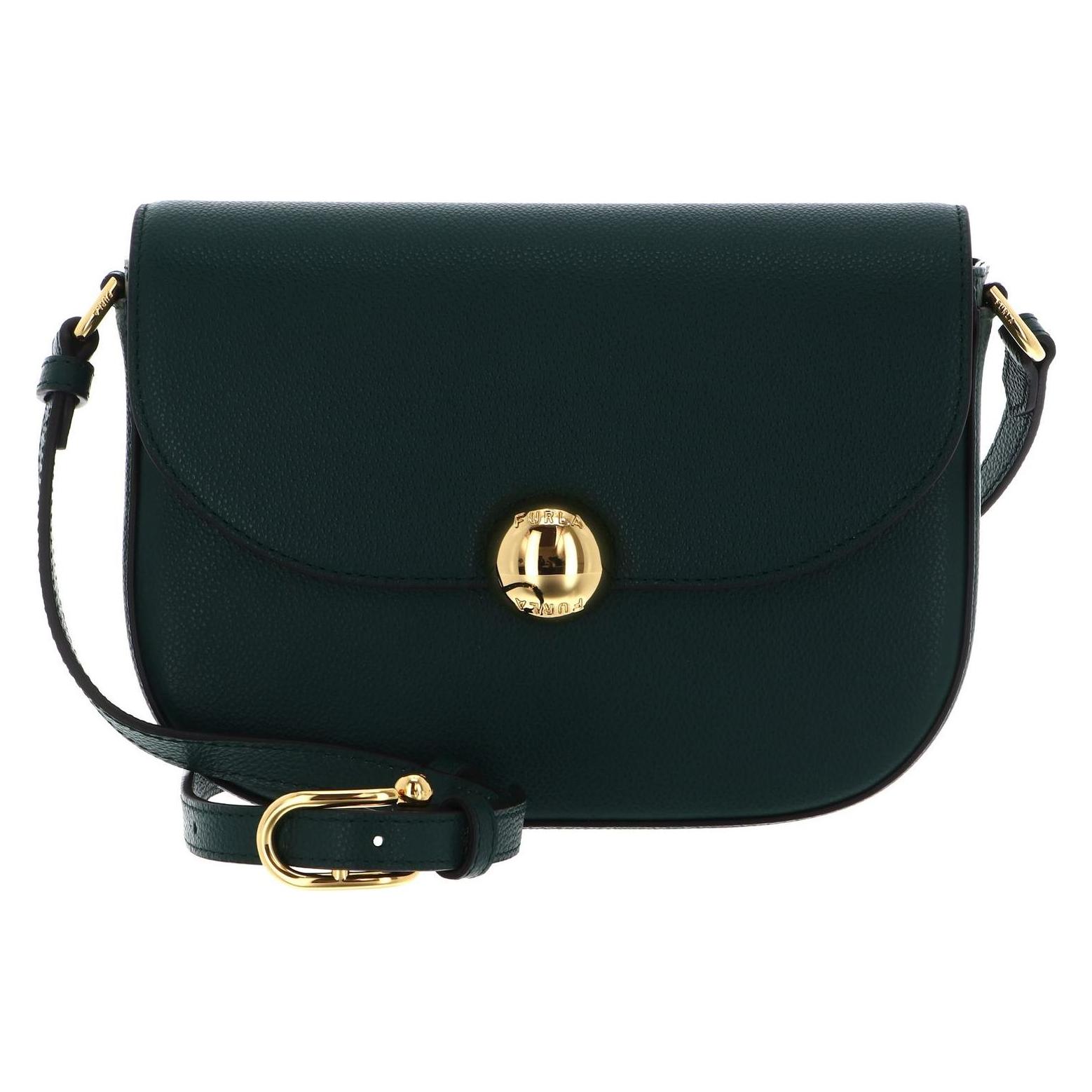 Furla, Damen, Handtasche, Vitello Night Moonlight Crossbody Bag, Grün