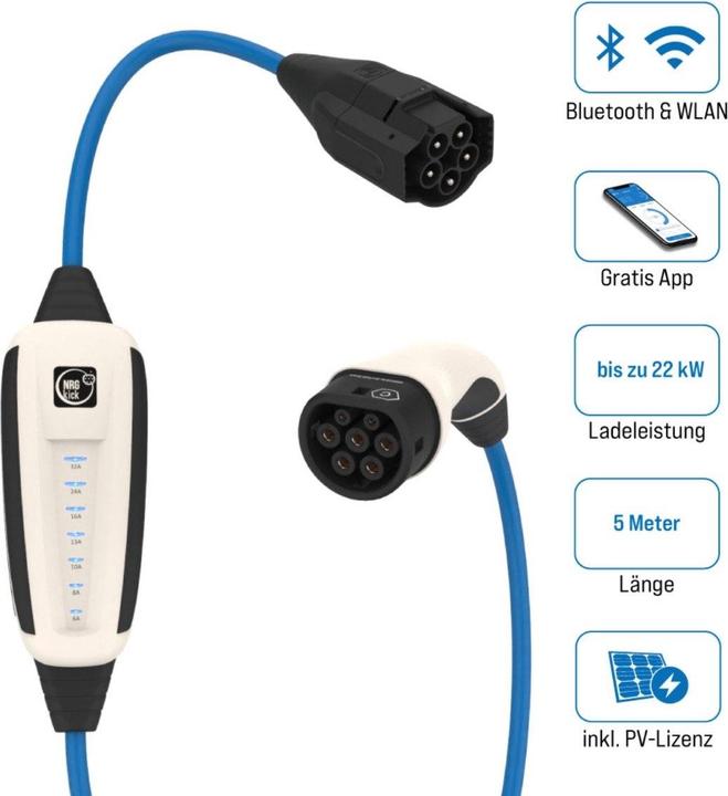 Image du produit NRGkick 32A Pure für PV-Nutzer 5m Standard WLAN